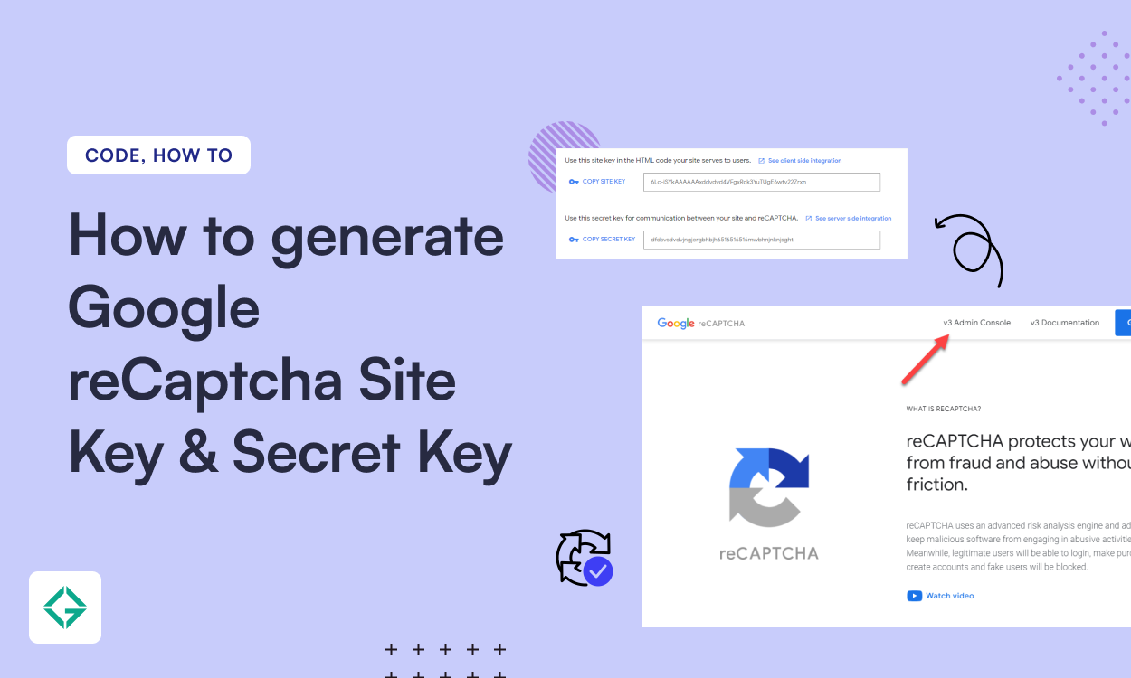 generate Google reCaptcha Site Key and Secret Key
